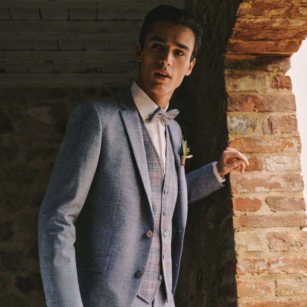 Costume bleu, couleur tendance mariage 2025 – Mandin Boutique Couleur tendance mariage 2025 – costume bleu pour homme - Mandin Boutique